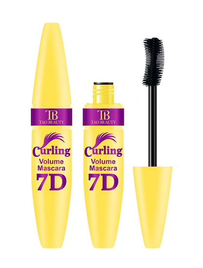 Black Waterproof 7D Mascara Thick Smudge-proof Encrypted Lengthening Curling Eye Lashes Styling Makeup Tools Female Eye Cosmetic