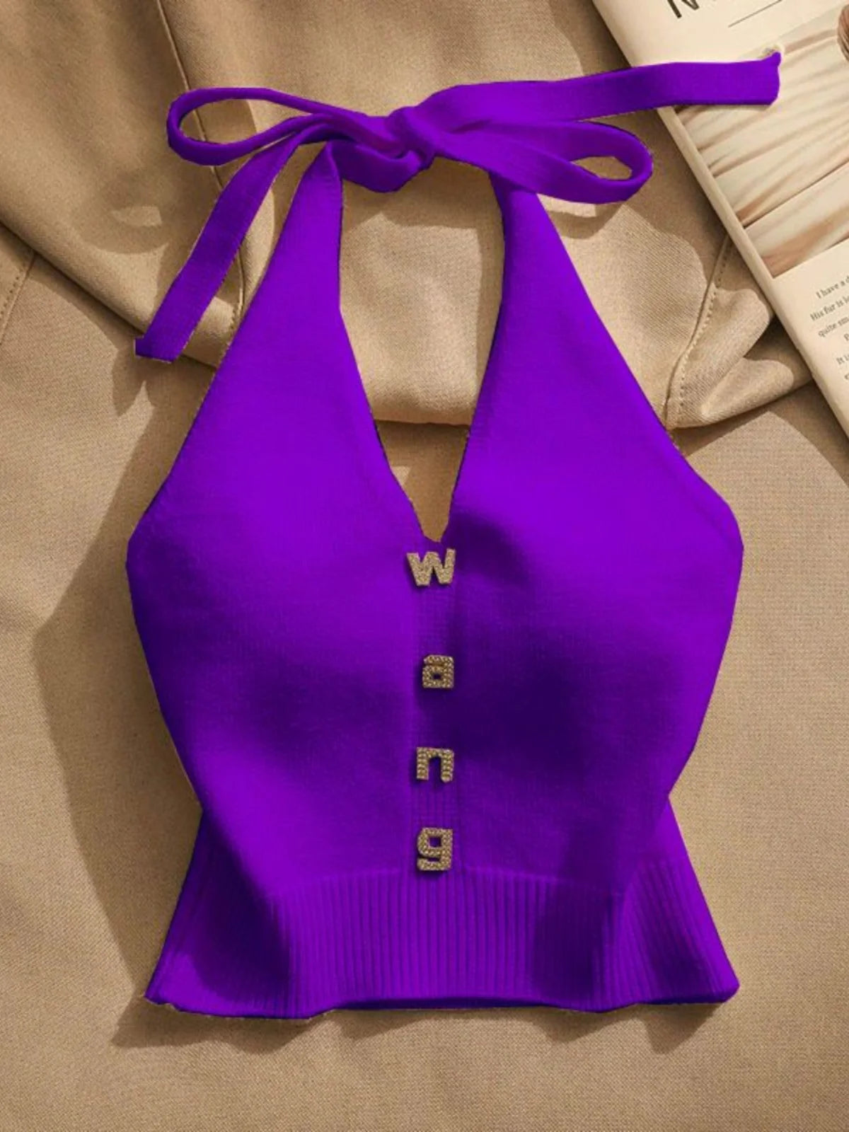 Slim Fit Knitted ter Top Women's Inner Wear Summer Sexy oulder Baring ort Svel irt Outerwear Trendy