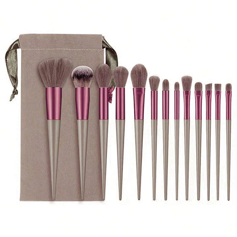 Makeup Brushes Set Eye Shadow Foundation Women Cosmetic Brush Eyeshadow Blush Beauty Soft Make Up Tools Bag