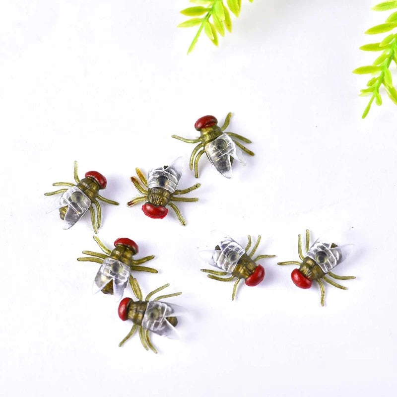 Funny Animal Models Fake Flies Plastic Simulated Insect Bugs Scary Disgusting Joke Toys Halloween Party Prank Favors