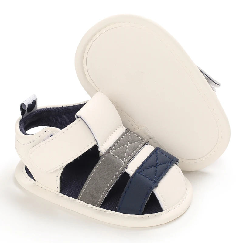 Baby Shoes For Boys and Girls  Summer With Perforated Sandals and Non Slip Soft Soles For Learning To Walk