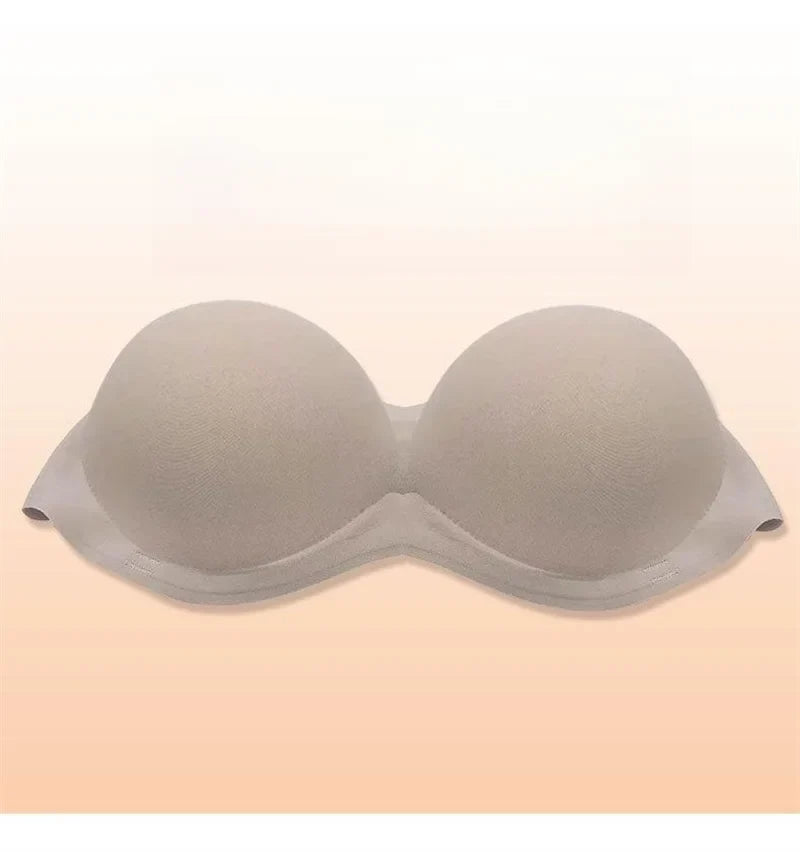 Push Up Bra For Women Sexy Invisible Externally Expandable Bralette Padded Gathered Female Lingerie Thickened Chest Pads