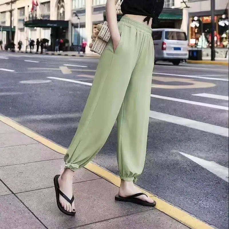 Women's Pants High Waist Outfits Quality New In Aesthetic Autumn Y2k Streetwear Harajuku All Medium Slacks Harem Female Trousers