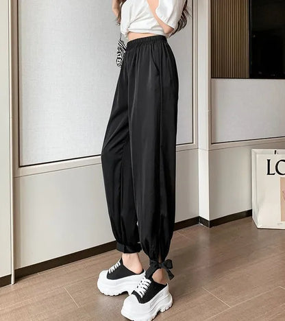 Women's Pants High Waist Outfits Quality New In Aesthetic Autumn Y2k Streetwear Harajuku All Medium Slacks Harem Female Trousers