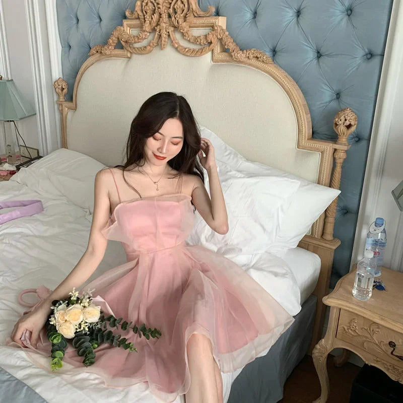 Women's Vintage Lace A-Line Dress with lantern sleeves and elegant mid-calf A-line design
