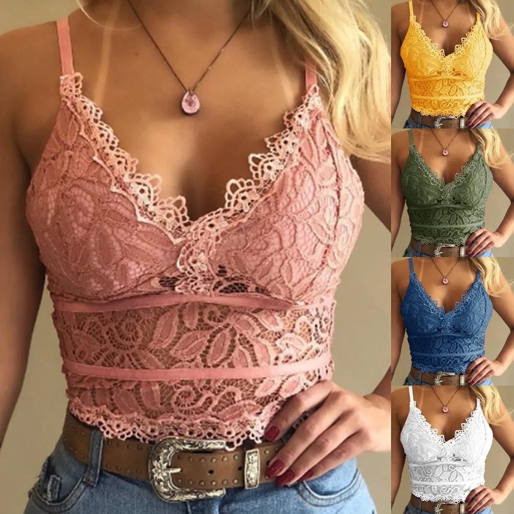 European American women vests women's clothing sexy perspective Lace suspenders Fashion outerwear underwear tank top vest