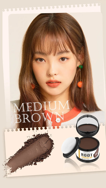 Lewedo Hair Line Powder 4g Black Root Cover Up Natural Instant Waterproof Hairline Shadow Powder Hair Concealer Coverage