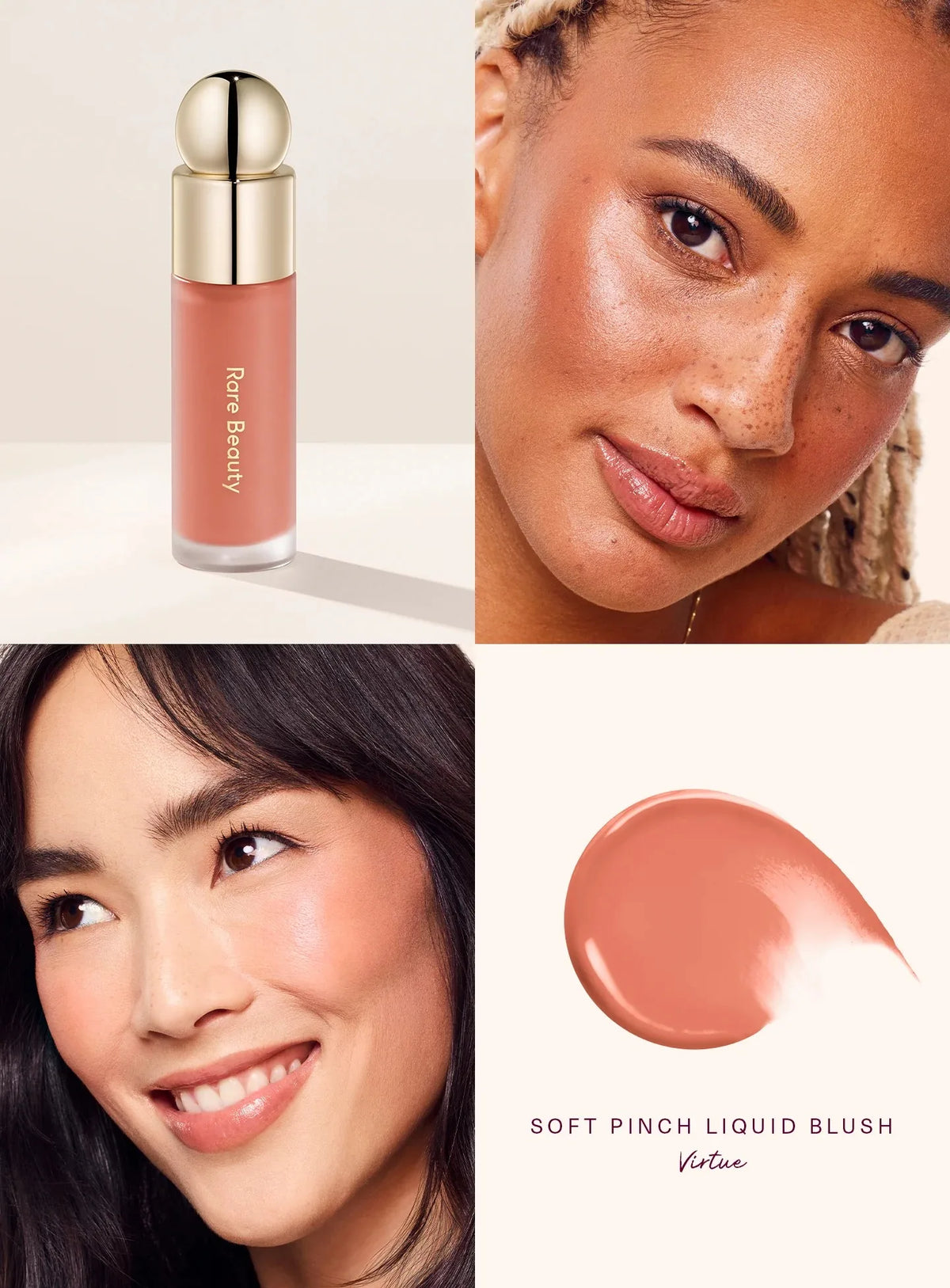 Rare Beauty Soft Pinch Matte Bouncy Cushiony Cream-to-powder Blush Airy and Lightweight Makeup Positive Light Liquid Luminizer