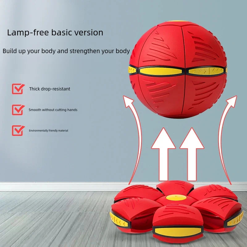 Blue Flying Saucer Ball Outdoor Parent Children Toy Foot Magic Deformation Foot Pressure Decompression Vent Ball