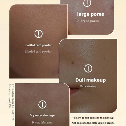 Pre Makeup Moisturizing Face Cream, Light Gel And Liquid Foundation Are Integrated To Easily Create A Flawless Foundation