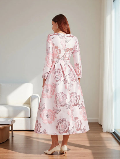 2025 Autumn-Winter New Luxury Elegant Pink Party Banquet Evening Gown for Wedding Guest Dresses