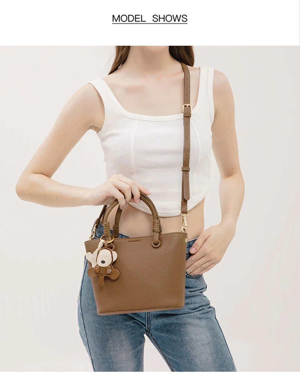 New Bucket Bag for Women, Fashionable and Versatile, Handheld, Diagonal, High End, Single Shoulder, Small and Unique Design
