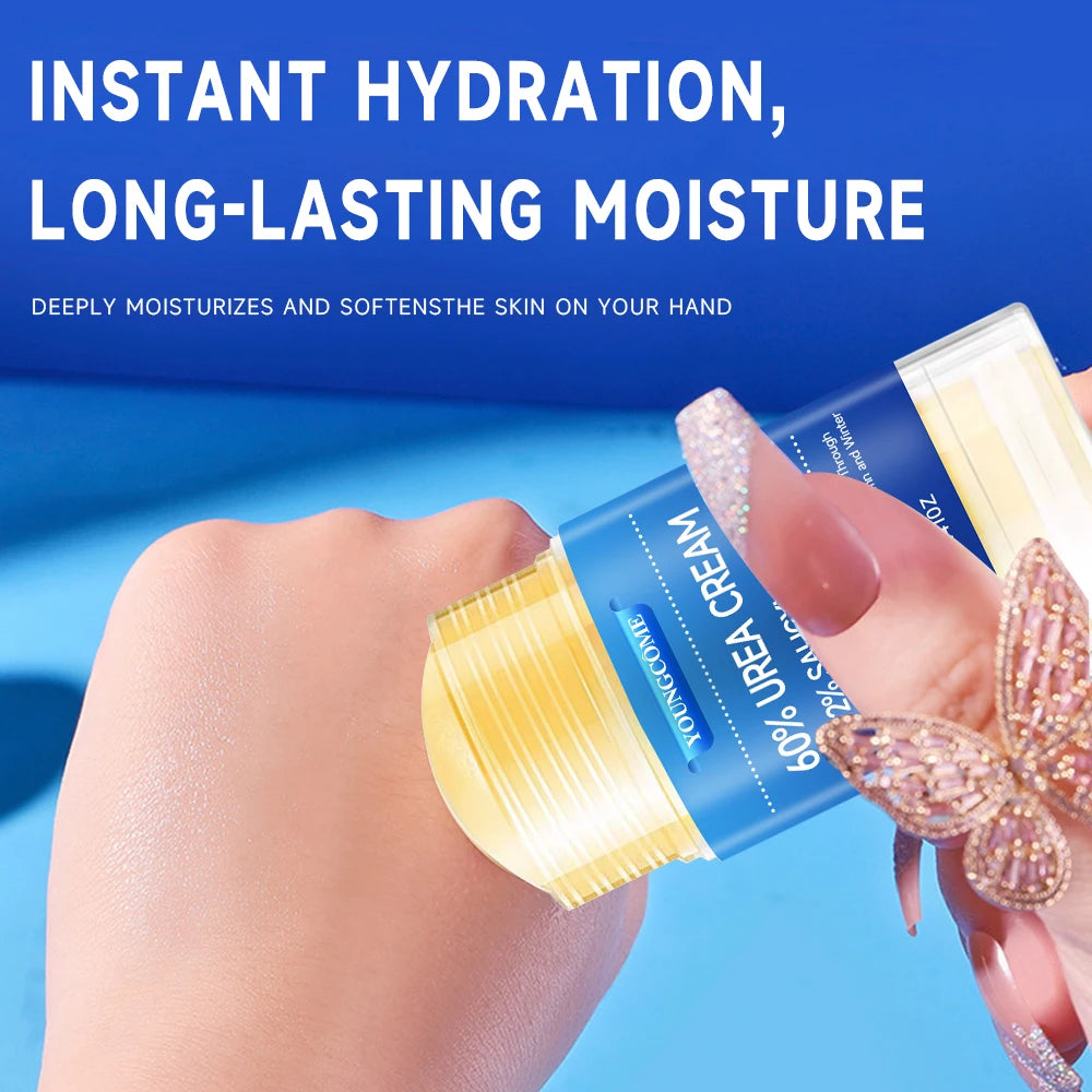 Urea Cream 60 Percent For Feet Plus 2% Salicylic Acid Foot Cream and Hand Cream Maximum Strength with Hyaluronic Acid,Tea Tree