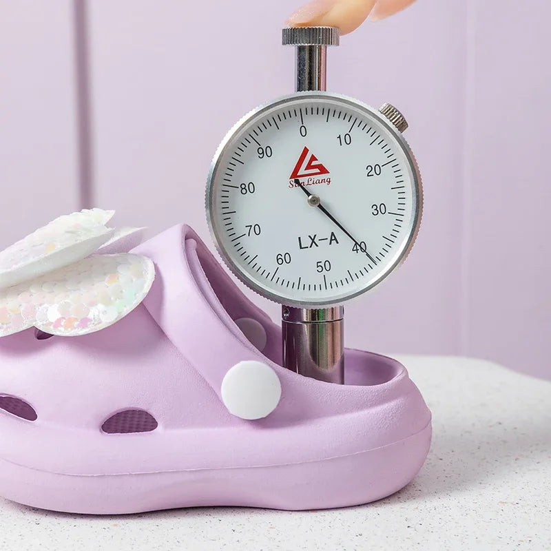 Girls Princess Style Wear Non-Slip Soft-Soled Crcs Fashion Bow Treasure Girls Bow-Toe Shoes