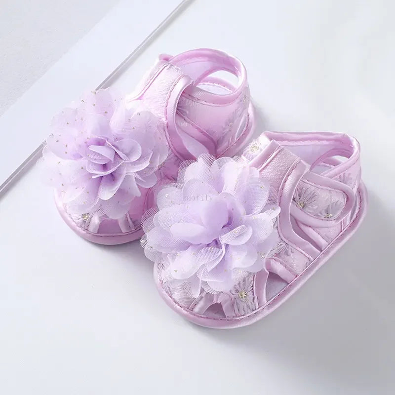 Newborn Infant Baby Girl Princess Bowknot Sandal Sneakers Toddler Soft Crib Walkers Casual Shoes
