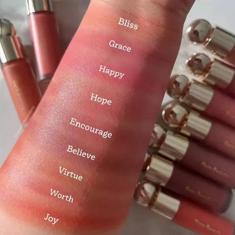 Rare Beauty Soft Pinch Long Lasting Liquid Blush Silky And Glides On Smoothly Plump Makeup Hope Love Virtue Happy Wonder Worth