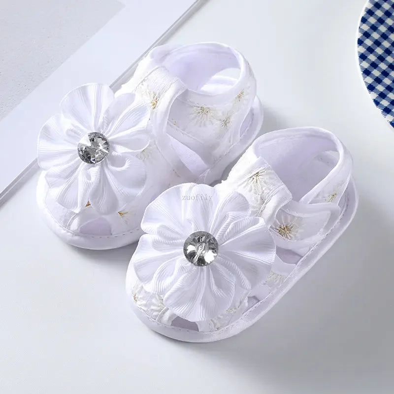 Newborn Infant Baby Girl Princess Bowknot Sandal Sneakers Toddler Soft Crib Walkers Casual Shoes