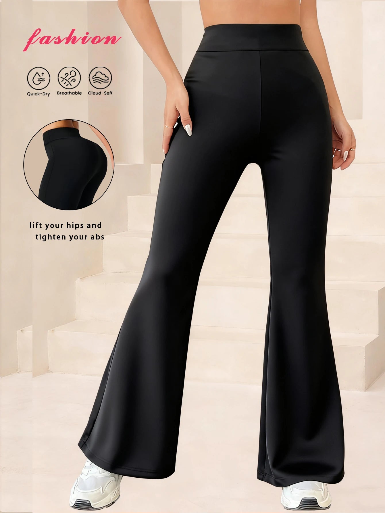 Women's Flared Pants, High-waisted And Slimming Wide-leg Trousers, New Spring And Summer Fashion, Urban Casual Style
