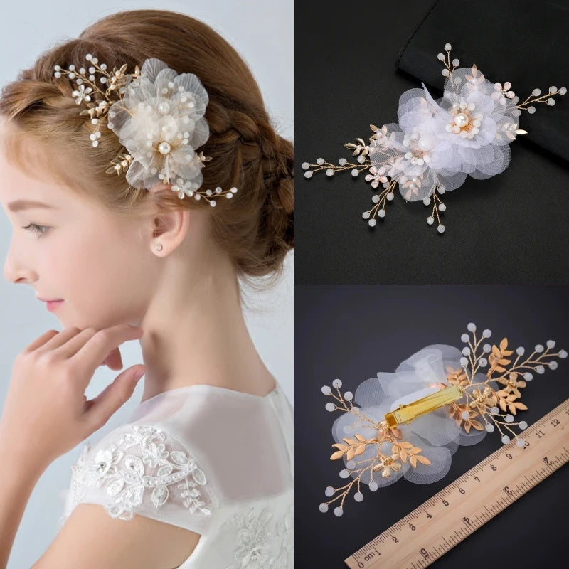 Vintage Pearl Hair Clip for Qipao, Retro Shanghai Style Barrettes, Elegant Hairpin