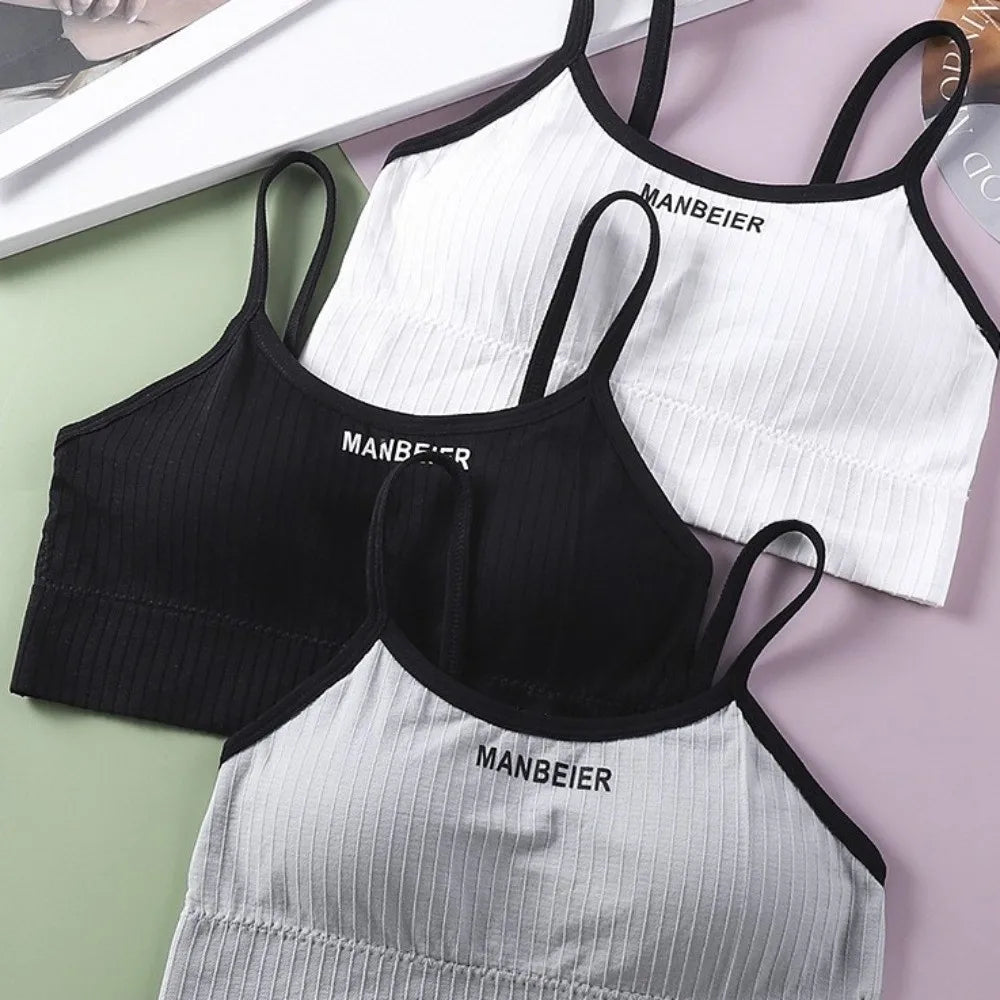 Comfortable Lingerie Wireless Bra Simple Elastic Brassiere for Women Underwear Seamless Bras Sport