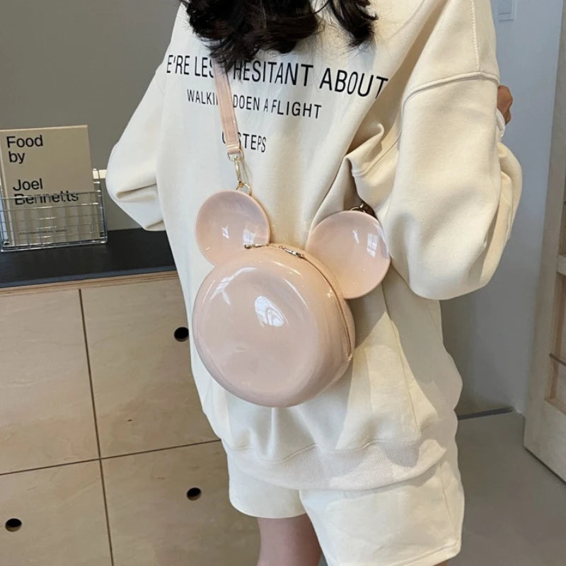 Cartoon Mickey Mini Bag for Women - Stylish Versatile Shoulder Crossbody Bag Fashion Literary Daily Purse