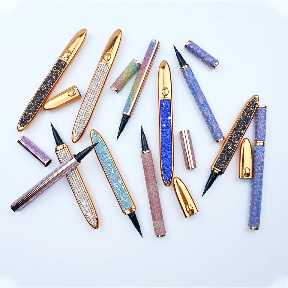 Makeup Tool Eyeliner Glue Pen self-Adhesive Liquid Waterproof Black eyeliner Pencil Cosmetics False Eyelashes
