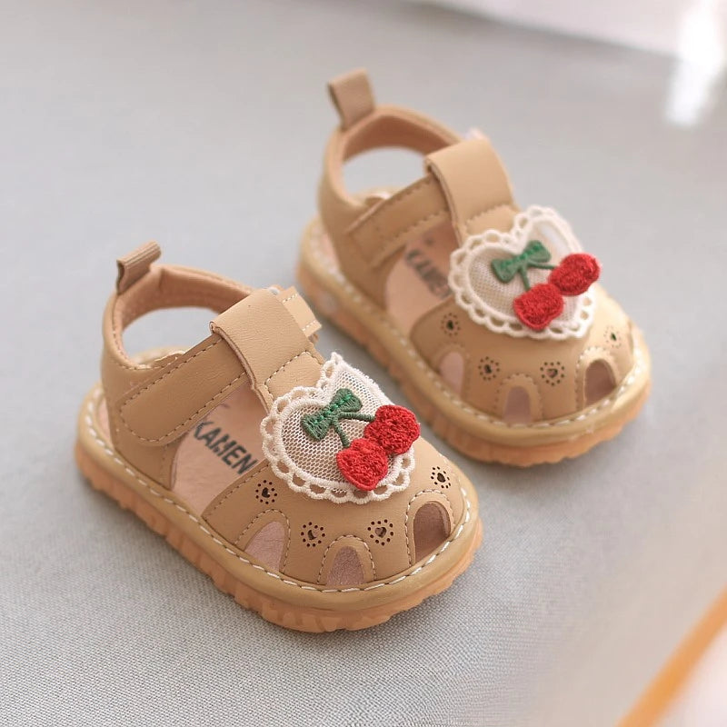 Baby Boys Girls Sandals Summer Baby Wedding Dress Flat Shoes Newborn Crib Shoes First Walkers Prewalkers Shoes