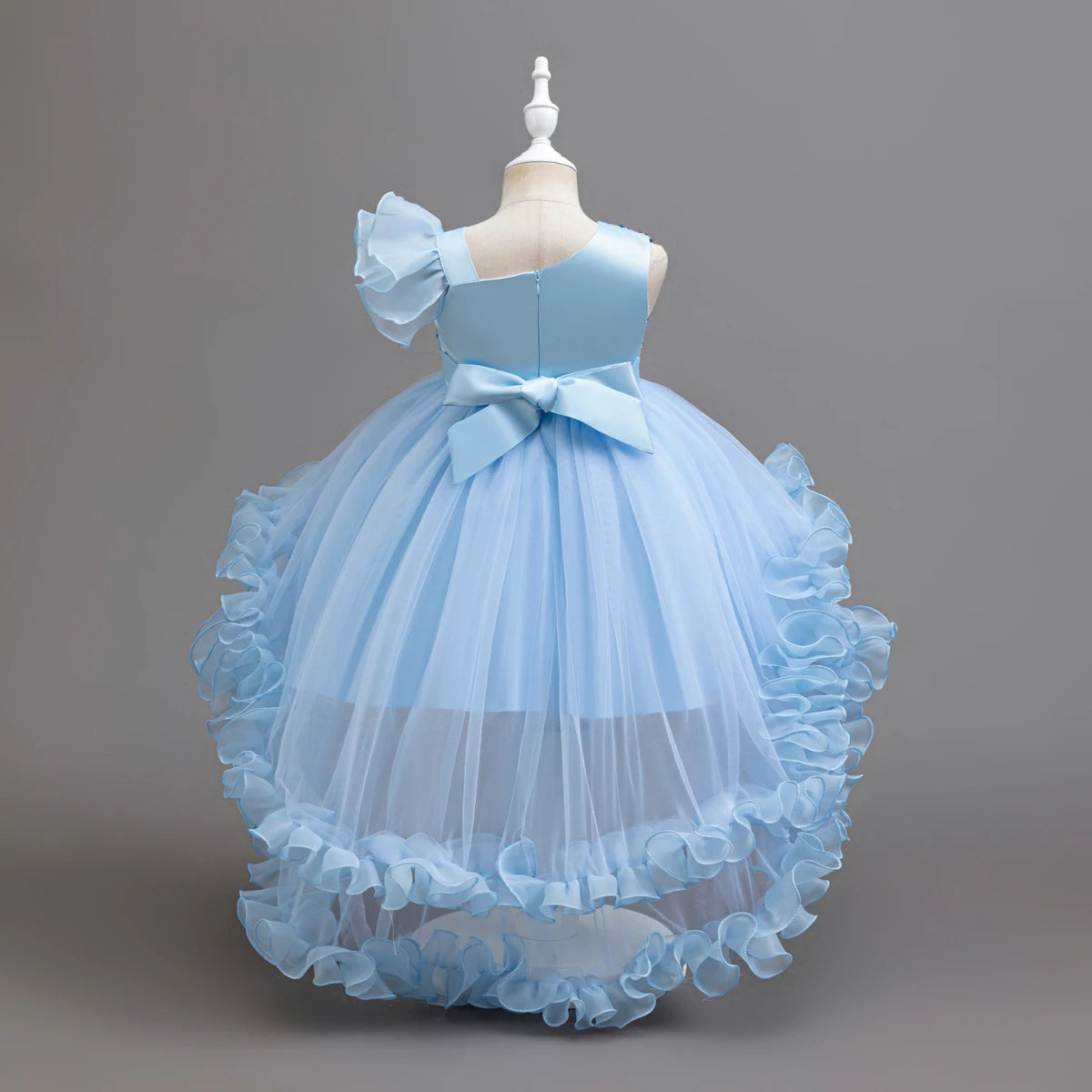 Flower Girl Party Dresses Wedding Birthday Trailing Princess Dress For Kids Graduation Pageant Bridesmaid Kids Costume