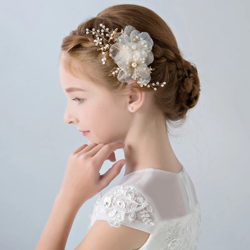 Vintage Pearl Hair Clip for Qipao, Retro Shanghai Style Barrettes, Elegant Hairpin