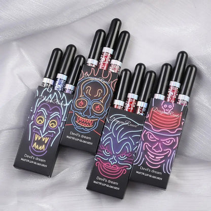 Lip Glaze Long-Lasting Matte Glitter Non-Fading Non-Stick Cup Non-Fading Lip Gloss Metal Shiny Lip Gloss Valentine's Day Gift Lip Glaze