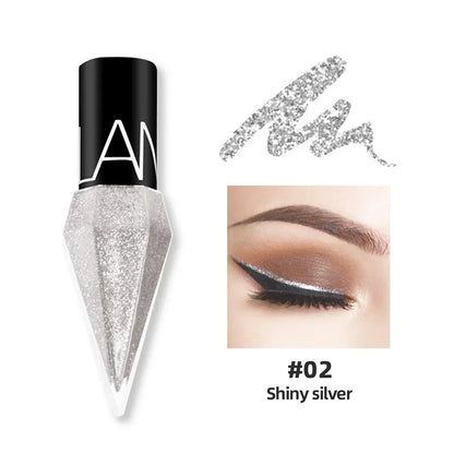 Eye Shadow Pearlescent Diamond Eye Shadow Liquid multicolor Sequins MakeUp Smooth Mini Fine Brush Eyeliner Shine And Head DIY