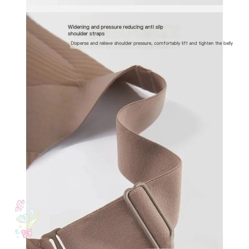 Women Widened Lifting Non Slip Shoulder Strap Bra Simple and Casual No Trace Beautiful Back Full Cup Size Adjustable Underwear