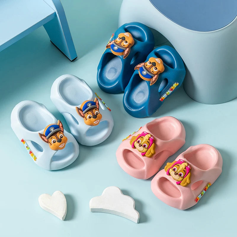 Children's Anime Slides | Boys & Girls Outdoor Non-Slip Soft Soled Sandals & Home Slippers – PAW Patrol