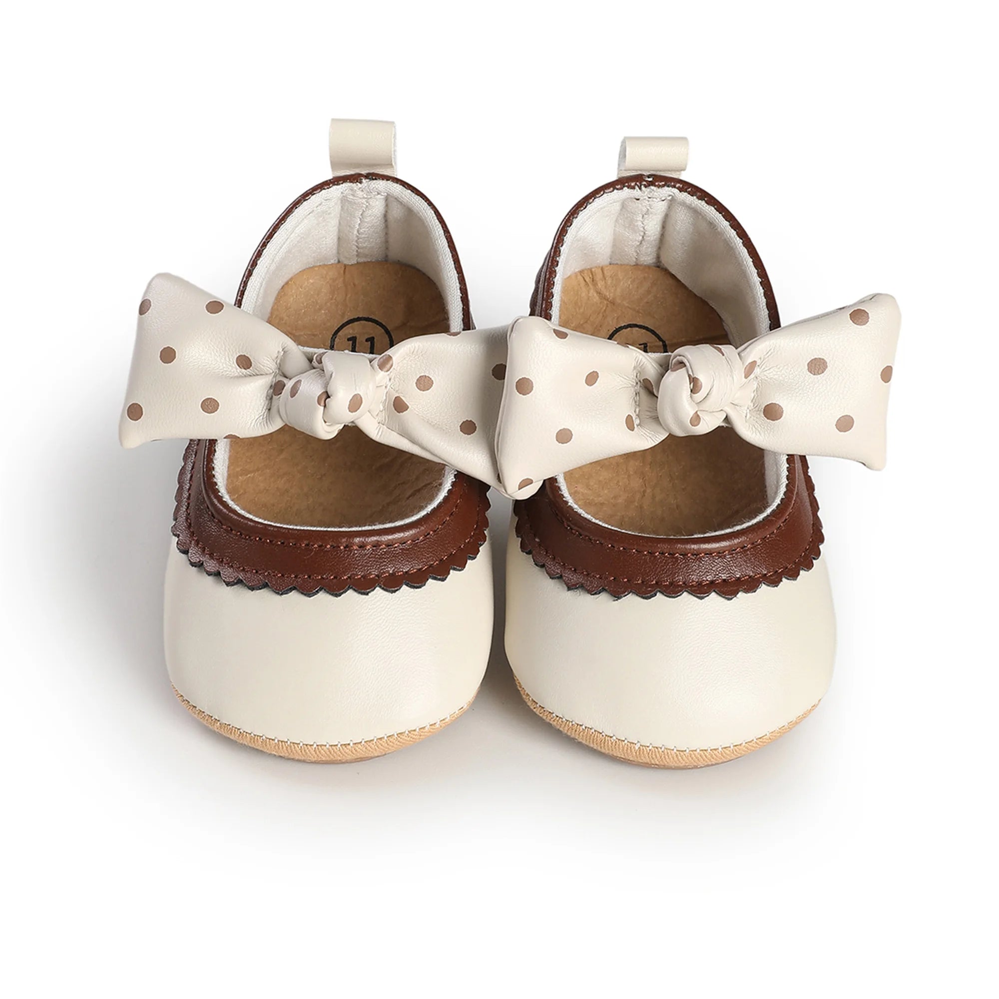 Lioraitiin Toddler Baby Girls Princess Shoes Soft Bow Non-slip Bottom First Walker Shoes Shoes