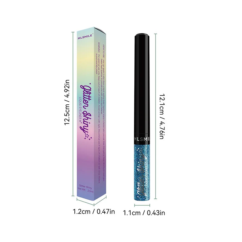 Colors Liquid Eyeliner Set Glitter Eye liner Pen Eye Makeup Quick Dry Eyeshadow Long lasting No Blooming Beauty Cosmetics