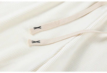 Women Wide Leg Corduroy Pants Autumn Winter Women Basic Elastic Waist Stright Long Pants Casual Female Long Pants Trousers