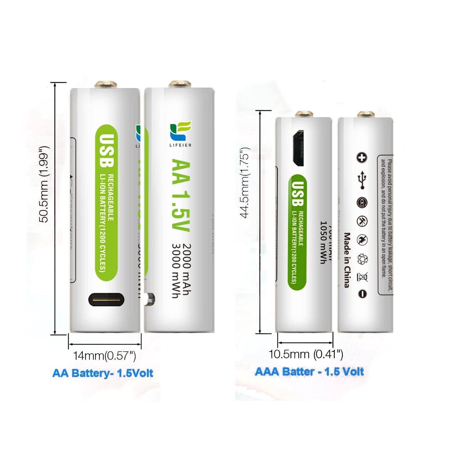 USB Rechargeable Battery For Toys & Home Appliance