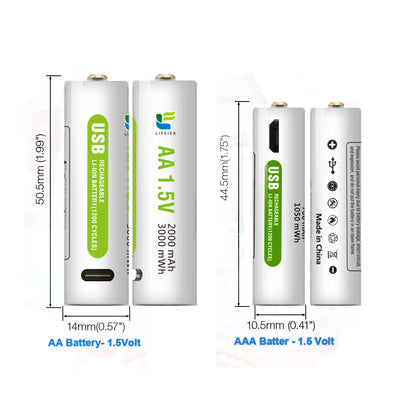 USB Rechargeable Battery For Toys & Home Appliance