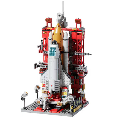 Space Rocket Building Blocks Craft Launch Center Base Puzzle Model Set Bricks Toys For Children