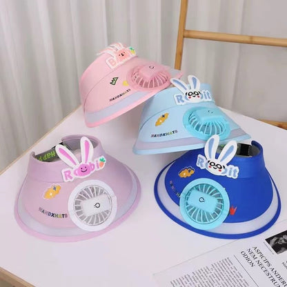 Summer Cap With rechargeable Fan For Kids & Adult