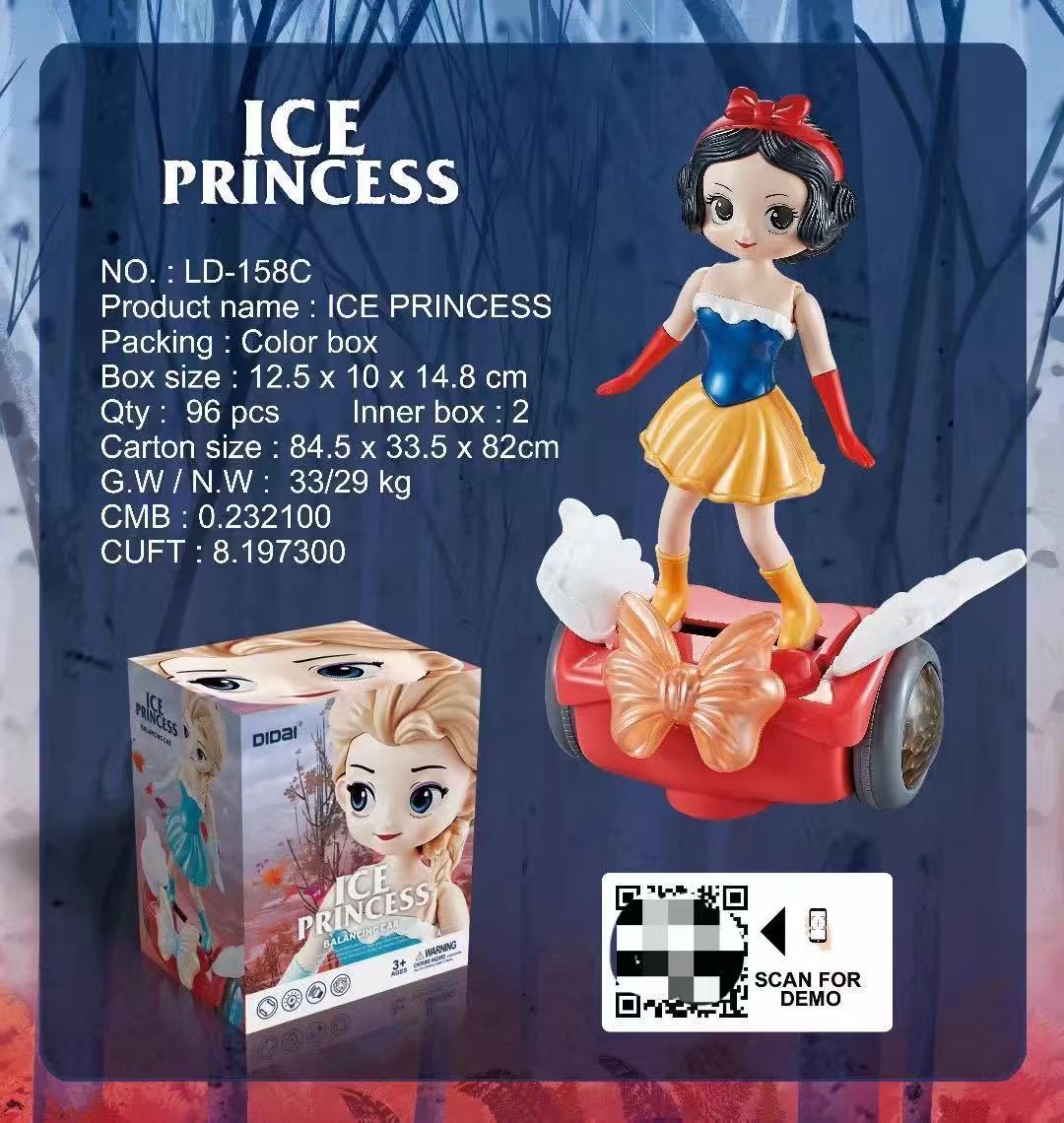 Ice Princess Balancing Car