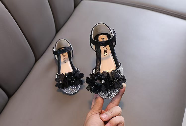 Baby Girls Princess Diamond Single Shoes Leather Shoes Dance Performance Shoes (Available)