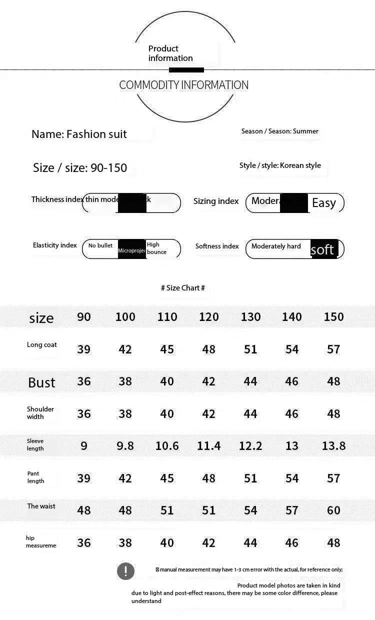 Boys Summer Clothes Handsome Children's Clothing Boys Suits