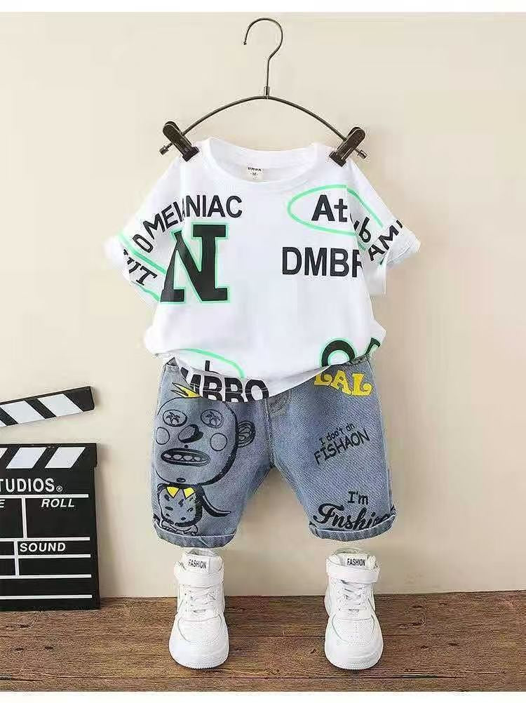 Boys Summer Clothes Handsome Children's Clothing Boys Suits