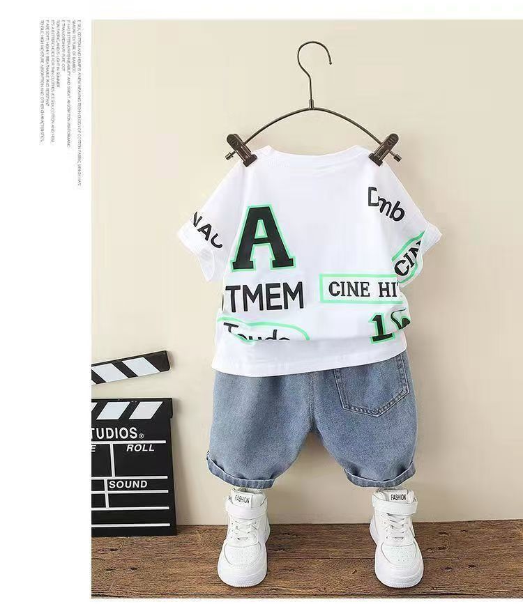 Boys Summer Clothes Handsome Children's Clothing Boys Suits