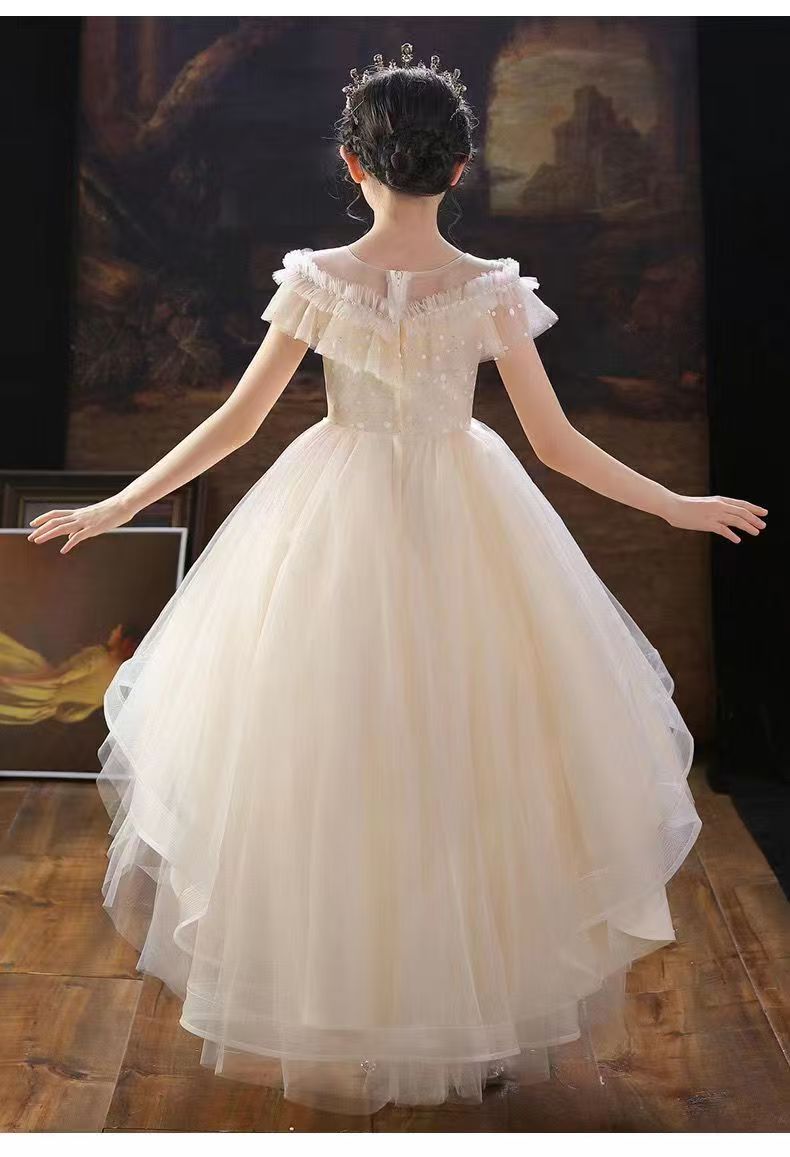 Girls off-white imported princess party dress | Mom & Kids Bangladesh