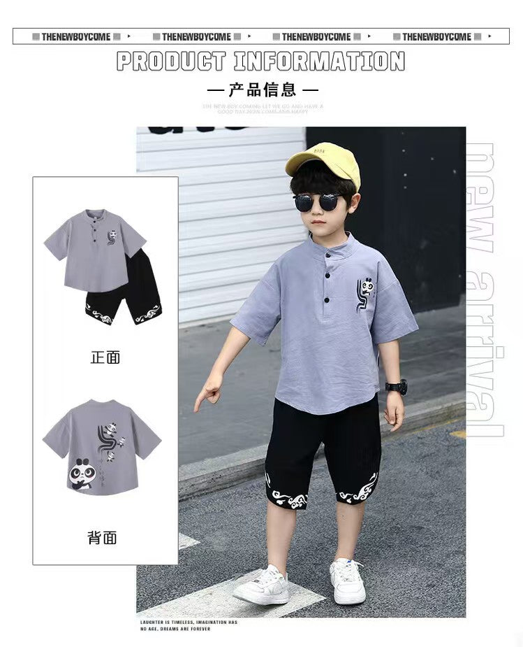 Children's Summer Clothes National Style Tang Suit