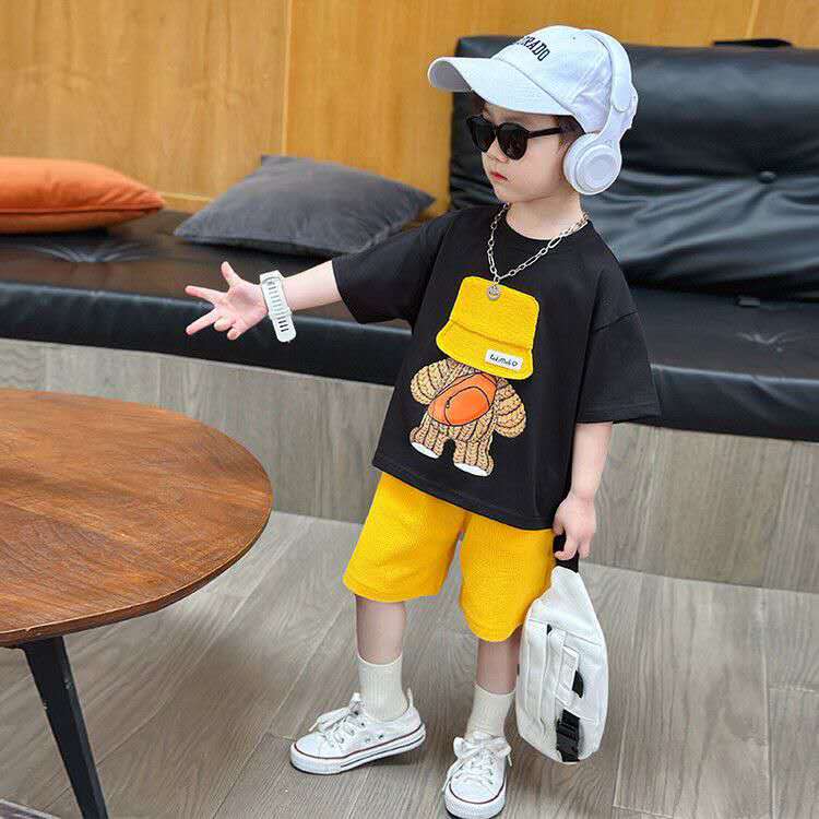Summer Children's Thin Short-sleeved Casual Set, Cool Summer Clothes