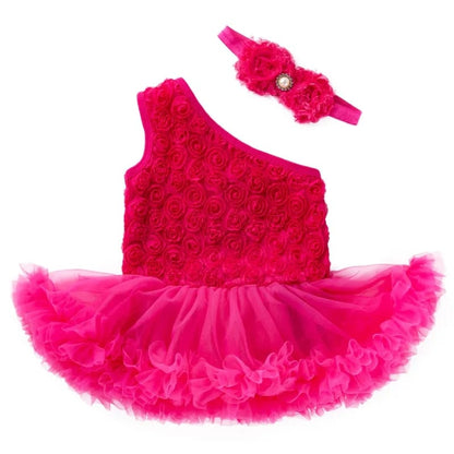 Newborn Spring Clothes Off-shoulder Girls' Dress