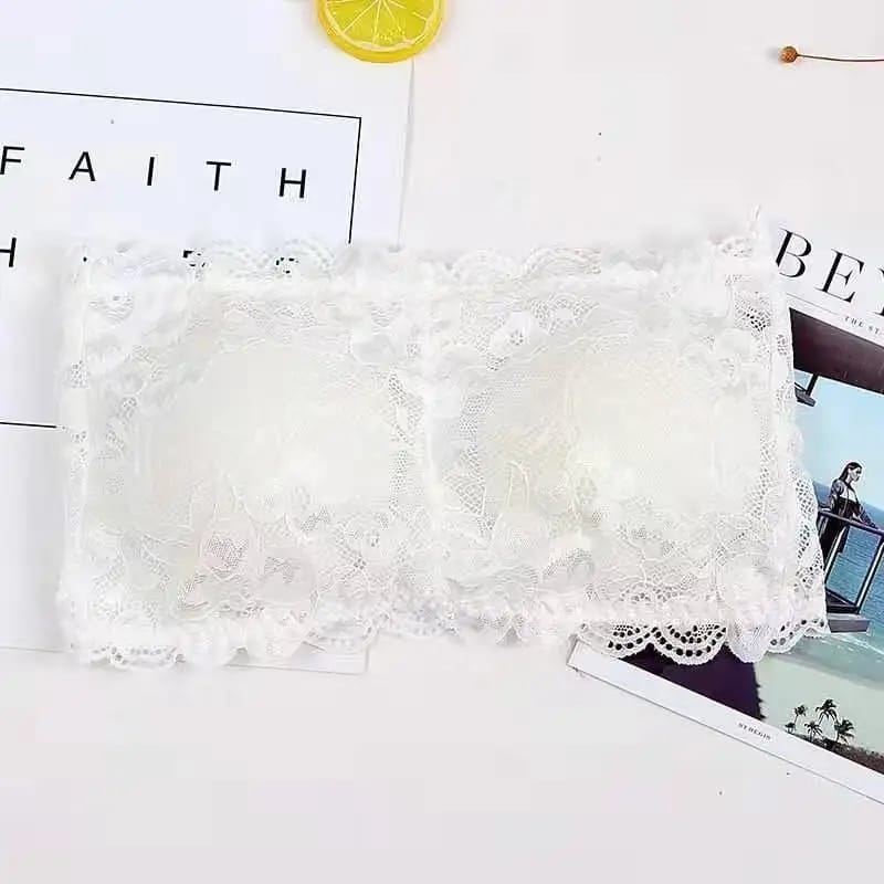 Tube Top Wireless BH Soft Seamless Bandeau Lace Bralette Bra